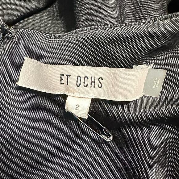 Cushnie et Ochs Nevaeh Scuba Asymmetrical Sheath Dress Women's 2‎ Black - Picture 7 of 10